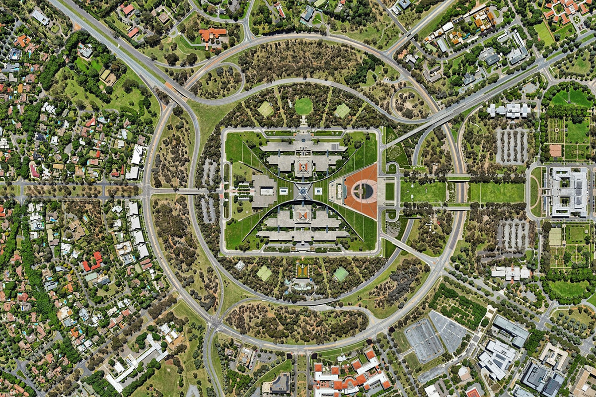 Aerial view of a city