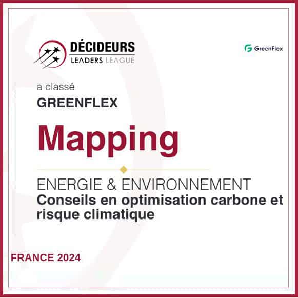 Leaders League a classé GreenFlex dans le mapping Conseils en optimisation carbone et risque climatique