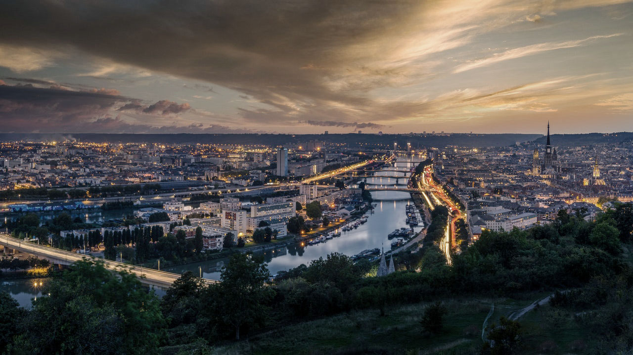 Vue de la ville de Rouen