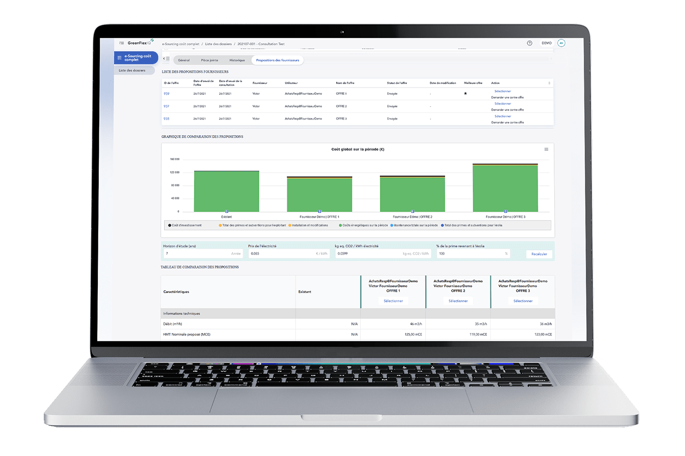 Modulo di acquisto Greenflex per apparecchiature tecnologiche