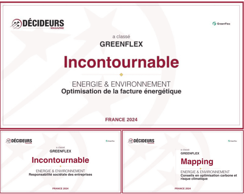 Classements Décideurs Magazine GreenFlex 2024