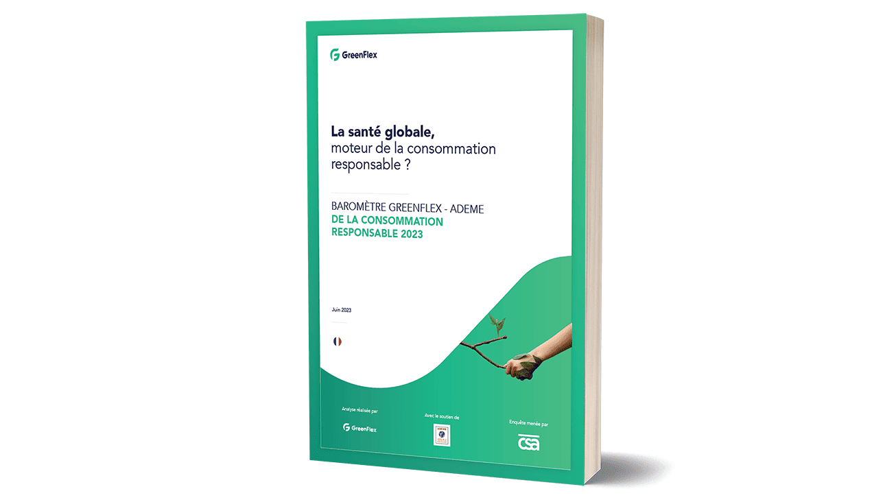 Couverture du Baromètre GreenFlex-ADEME de la consommation responsable 2023