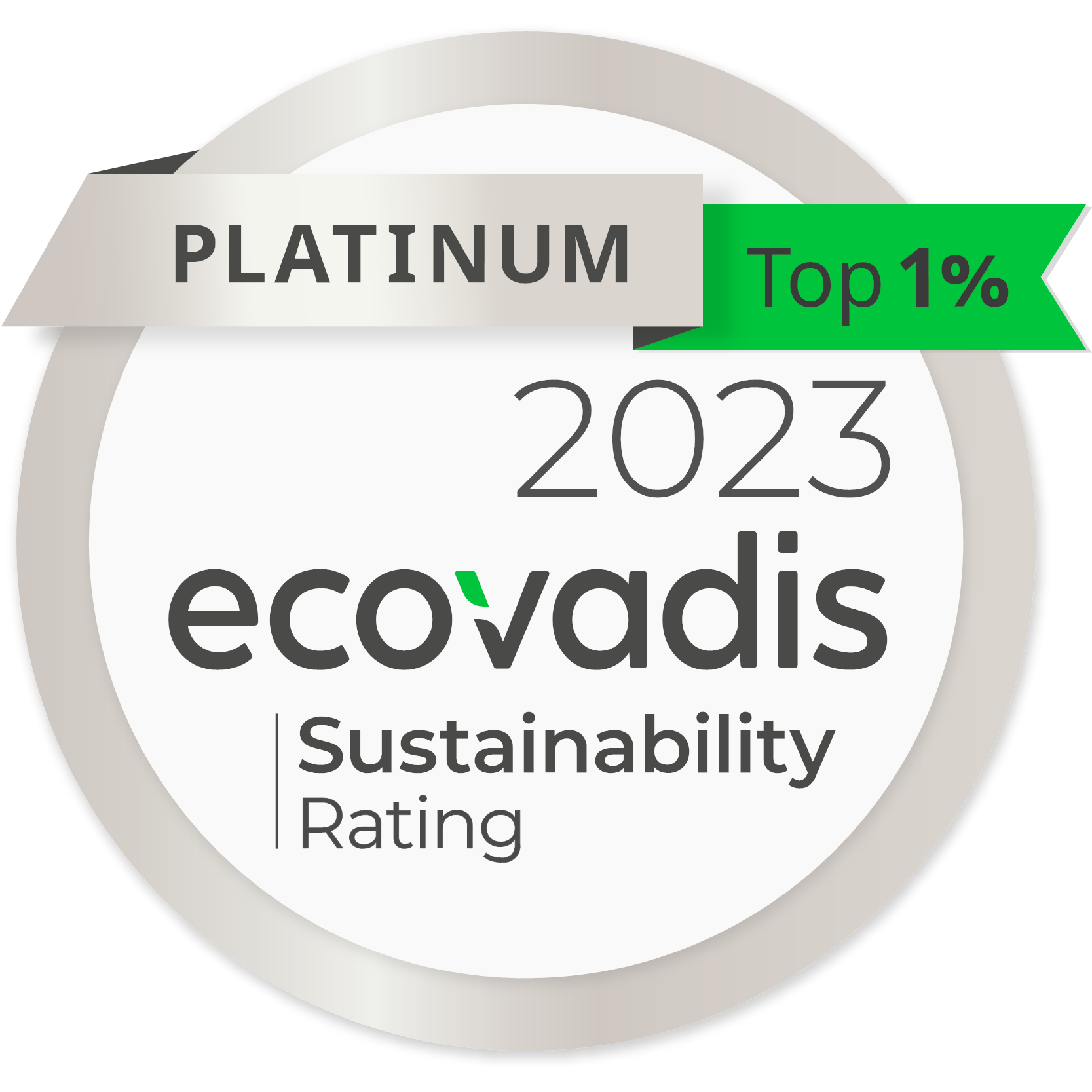 Ecovadis Platinum badge