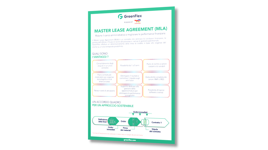 Imagine dell'opuscolo master lease agreement