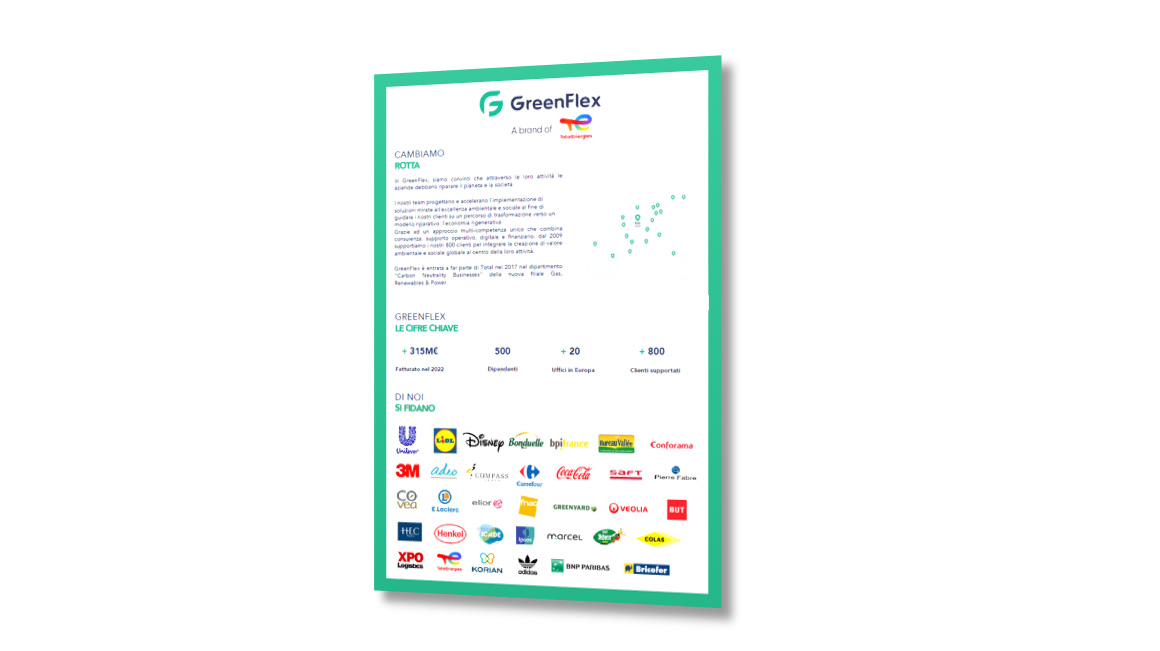 Immagine dell'opuscolo su GreenFlex