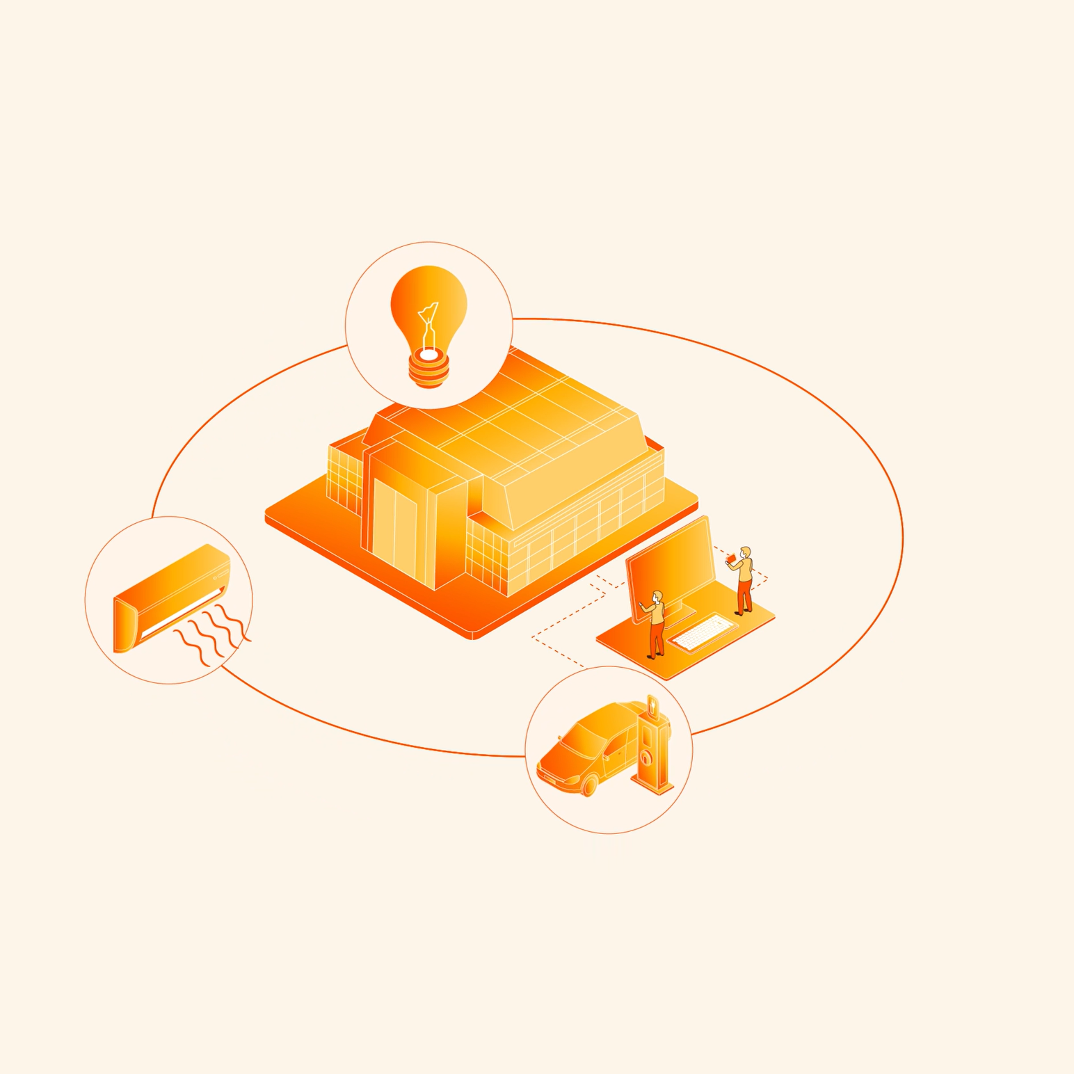 Illustration d'une gestion technique du bâtiment