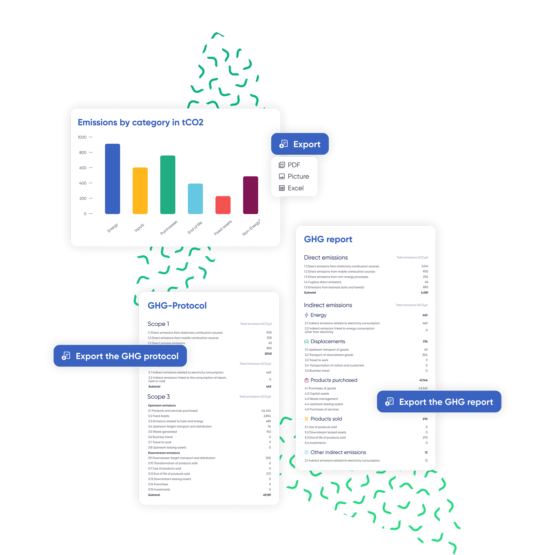 Screenshot of GreenFlexIQ carbon