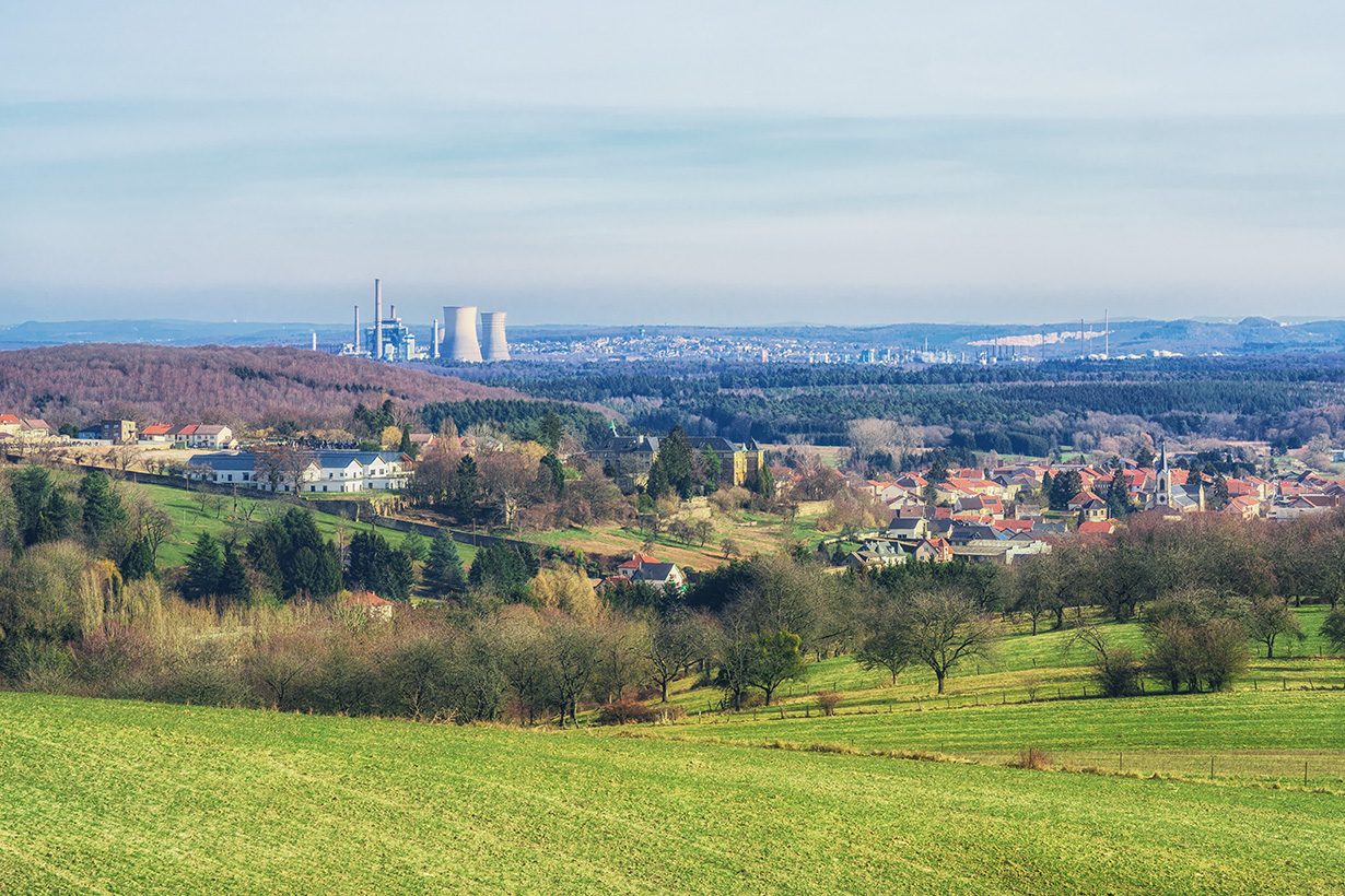 Vue aérienne de Saint-Avold-Carling