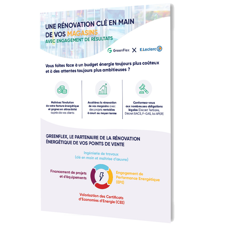 Aperçu de la plaquette rénovation magasin CPE